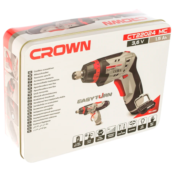 Аккумуляторный шуруповерт CROWN CT22024 MC в Екатеринбурге