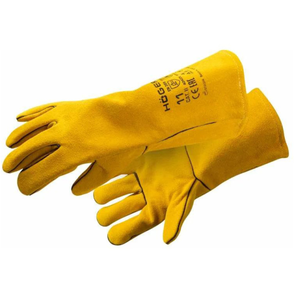 Перчатки HOEGERT KANDEL кожаные сварочные MIG MAG, жетые, размер 9 HT5R736-9 в Красноярске