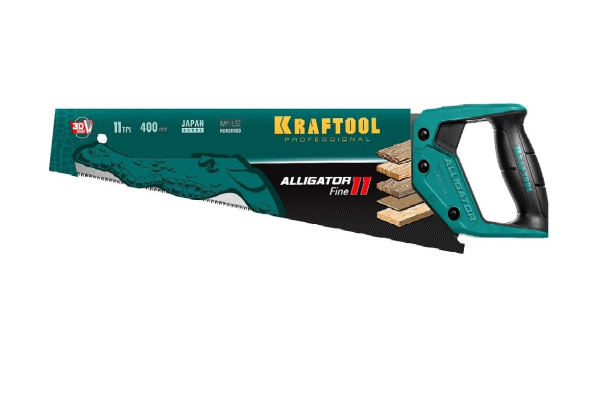 Ножовка по дереву Kraftool Alligator 3D 400мм. 11" 11TPI 15203-40 в Екатеринбурге 