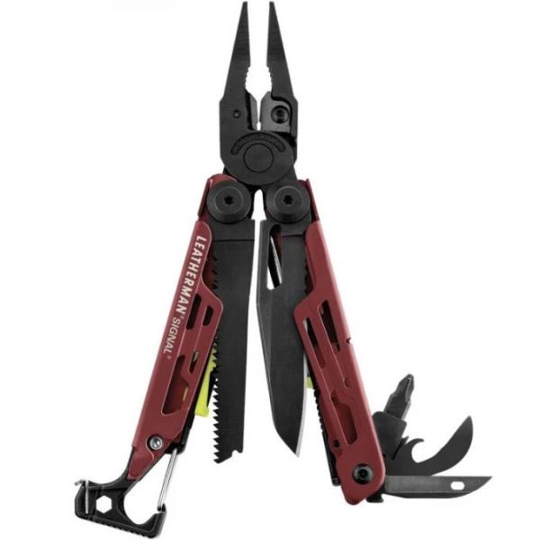 Мультитул LEATHERMAN Signal, 19 функций, бордовый, нейлоновый чехол  832745 в Екатеринбурге 