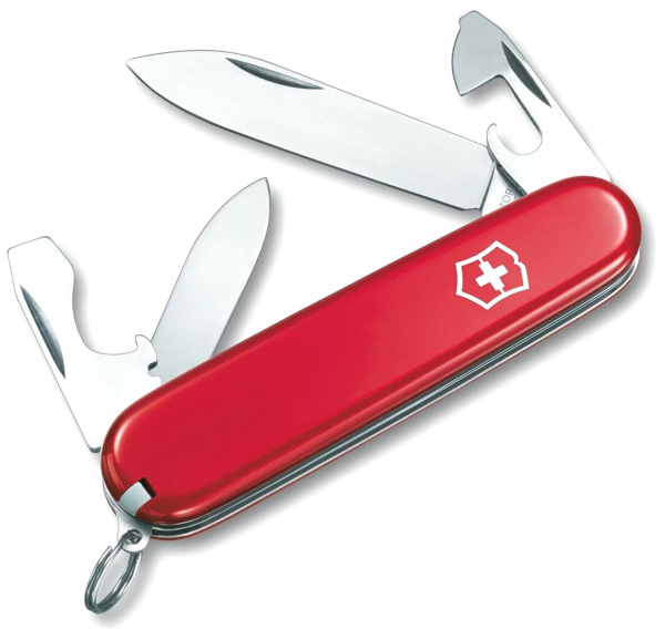Нож Victorinox Recruit (0.2503), 84мм, 10 ф., красный  0.2503