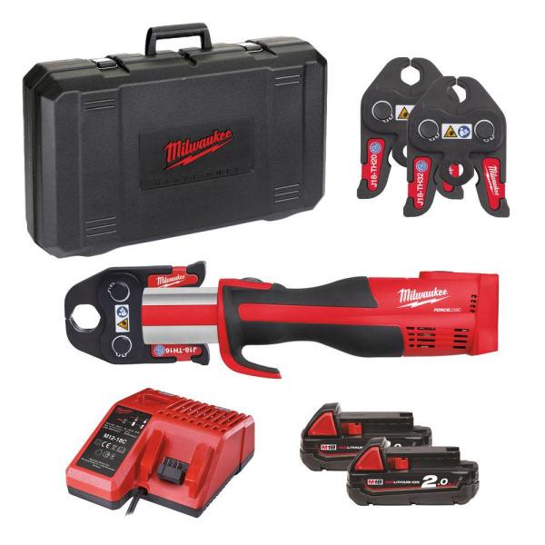 Аккумуляторный пресс-инструмент Milwaukee M18 BLHPT-202C TH-SET (Li-Ion2Ач)