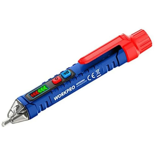 Тестер напряжения WORKPRO PRO (многофункциональный), (чёрный стиль)  W097055